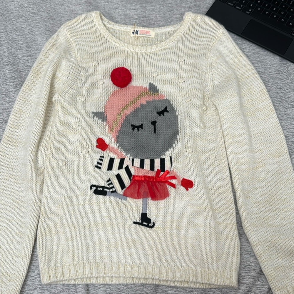 NWT H&M Girls long sleeve sweater
